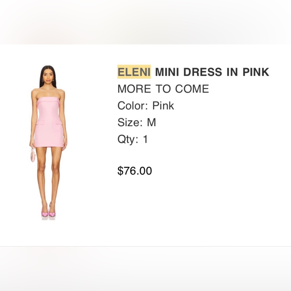 Eleni Pink Mini Dress Revolve
